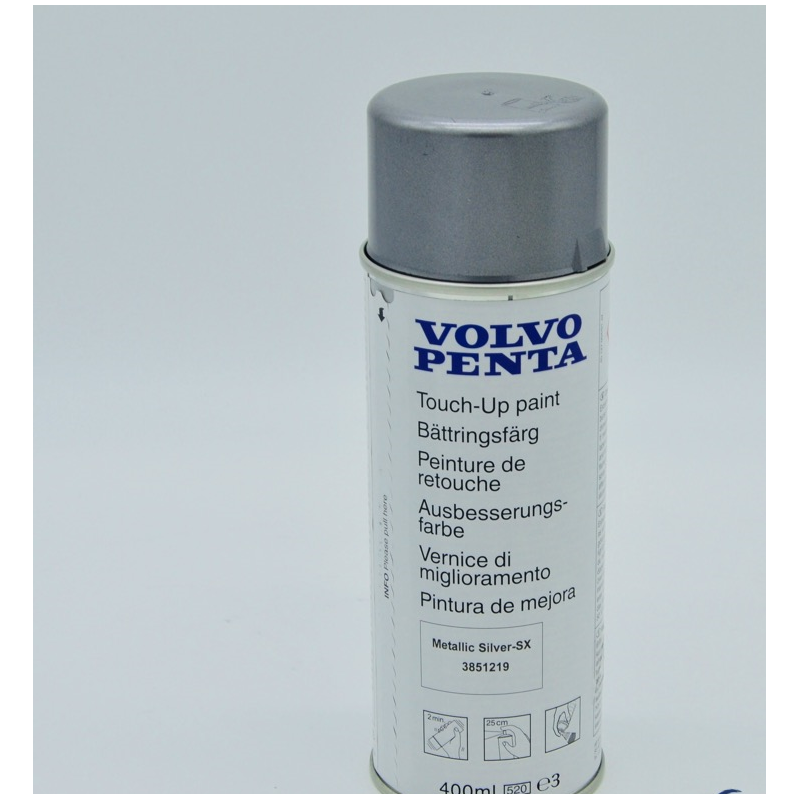 Pintura de retoque Volvo Penta Metallic Silver-SX (400ML) (3851219)