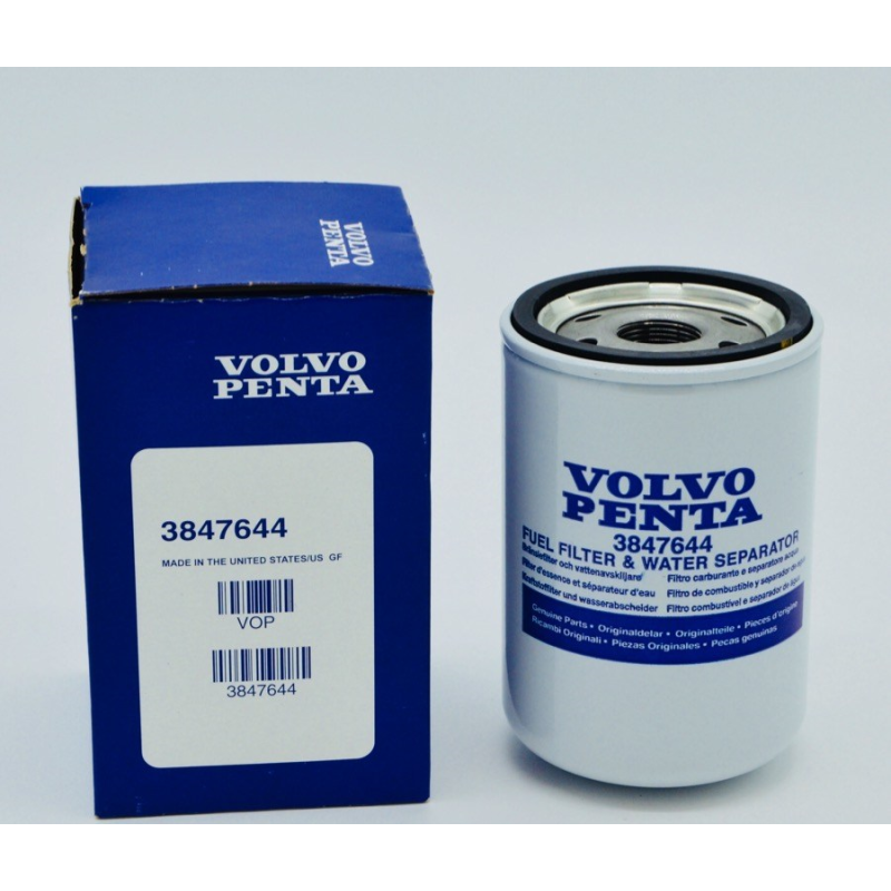 Filtro de combustible Volvo Penta para 3.0, 4.3, 5.0, 5.7, 8.1, V6, V8 (3847644)