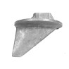 Ánodo de aluminio para flaps Mercury/Quicksilver para fuerabordas y cajas de cambios Alpha (97-31640Q4)