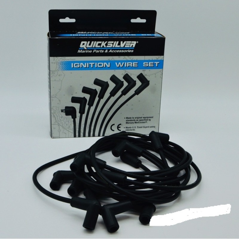 Juego de cables de encendido Mercury/Quicksilver incl. conector de bujía para Mercruiser V6 (84-816761Q16)