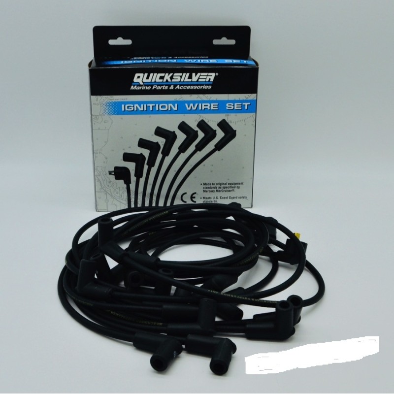 Juego de cables de encendido Mercury/Quicksilver incl. conector de bujía para Mercruiser V8 (816761Q17)