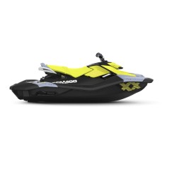 SeaDoo Spark Trixx 3UP 90 iBR Jetski Modell 2024 - VaporBlau / Neongelb