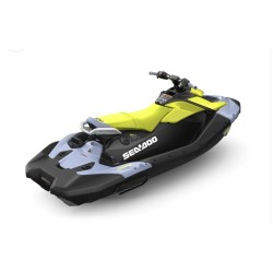 SeaDoo Spark Trixx 3UP 90 iBR Jetski Modell 2024 - VaporBlau / Neongelb