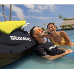 SeaDoo Spark Trixx 3UP 90 iBR Jetski Modell 2024 - VaporBlau / Neongelb