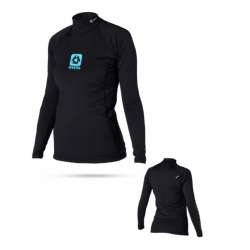 Mystic Bipoly Thermo Chaleco L/S Mujer, negro