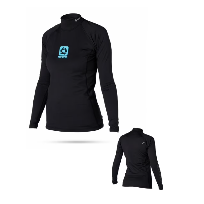 Mystic Bipoly Thermo Chaleco L/S Mujer, negro