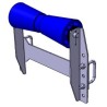 Rodillo de quilla con soporte angular 259 x Ø 96 mm