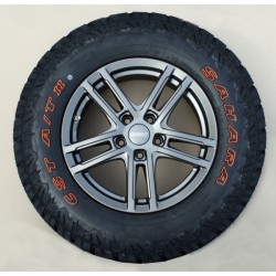 Rueda de repuesto 235/70R16, 104/101Q T/A KO2 BF Sahara Offroad - 7.0Jx16H2, llanta de aluminio ET35