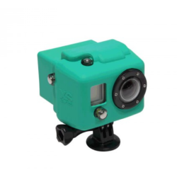 XSories Funda de silicona con capucha GoPro HD1 + 2 - verde