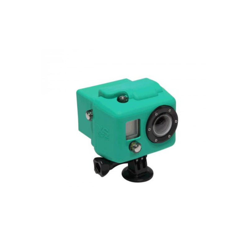 XSories Funda de silicona con capucha GoPro HD1 + 2 - verde