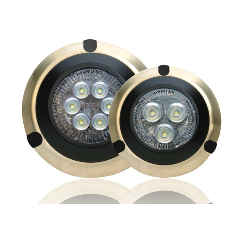 LED Oceanled serie híbrida ultra blanco 9-32V 3 LEDs (Ø 122x23mm)