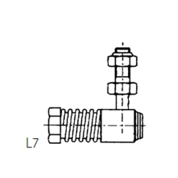 Rótula de acero inoxidable Ultraflex L7 con rosca 10-32 UNF para C2 y C7