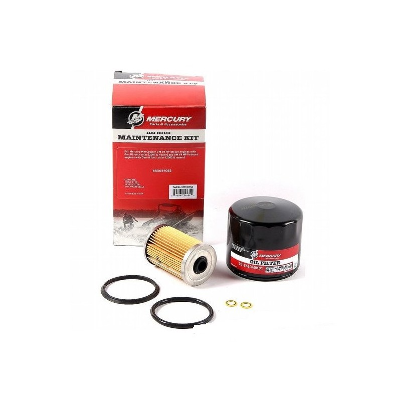 Mercruiser Service Kit Kit de mantenimiento para todos los motores V8 MPI (2002 y posteriores) (8M0147053)