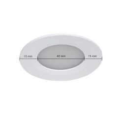 Plafón LED con interruptor / blanco