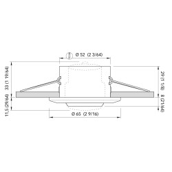 LUCILLE Plafón LED / Acero inoxidable pulido