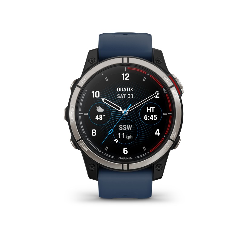 Garmin quatix 7 GPS Marine Smartwatch Zafiro AMOLED Titanio negro/azul oscuro