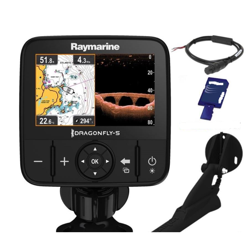 Raymarine Dragonfly 5 Pro fishfinder incl. transductor