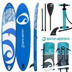 Spinera SUP Supventure 12''0 DLT - 366x84x15cm Stand Up Paddle Board azul acción