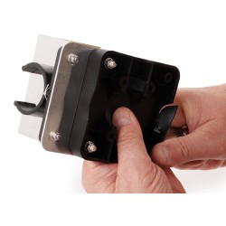 Aro salvavidas en forma de herradura / blanco / incluye soporte y lámpara SOLAS