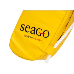 Aro salvavidas en forma de herradura / amarillo / incluye soporte y lámpara SOLAS