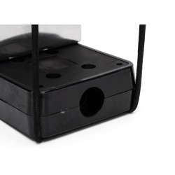 Aro salvavidas en forma de herradura / amarillo / incluye soporte y lámpara SOLAS