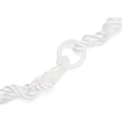 Aro salvavidas en forma de herradura / amarillo / incluye soporte y lámpara SOLAS