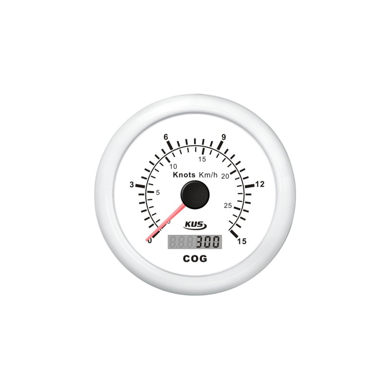 Visualización de velocidad con GPS / 0-15 nudos
