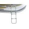 Escalera de baño para embarcación inflable / 3 peldaños / aluminio
