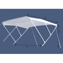 Vela solar BIMINI / blanca