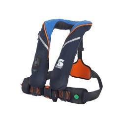 Chaleco salvavidas SURVIVAL220 / azul/naranja / 220 N
