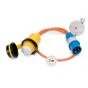Enchufe NEMA a CEE / Cable PUR 3 x 2,5 mm2 / 1,0 m / con indicador de encendido
