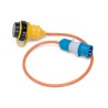 Enchufe NEMA a CEE / Cable PUR 3 x 2,5 mm2 / 1,0 m / con indicador de encendido