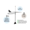 Indicador de dirección del viento Windex 15 Mk2 con BirdSpike / 380 mm