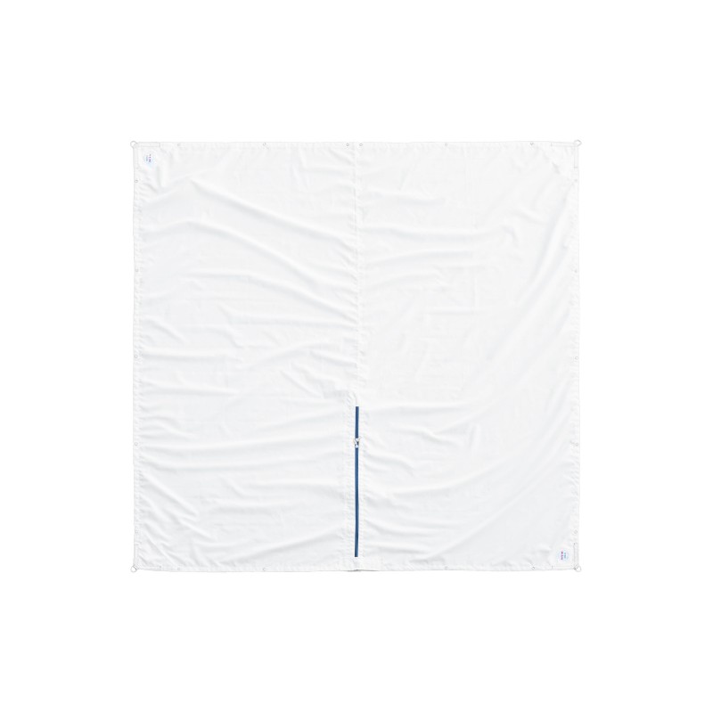 Vela de sol cuadrada / blanca / 2,5 x 2,5 m