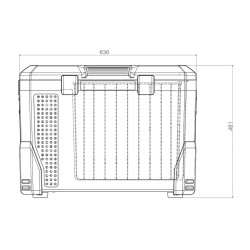 Caja refrigeradora con compresor MR040