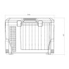 Caja refrigeradora con compresor MR040