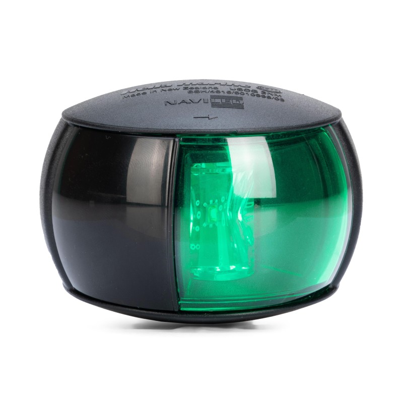 Luz de estribor compacta NaviLED / negra / longitud del cable: 12 cm