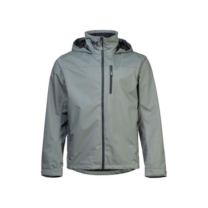Chaqueta náutica con capucha CREW para hombre 2.0 / gris cactus