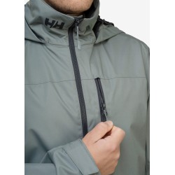 Chaqueta náutica con capucha CREW para hombre 2.0 / gris cactus