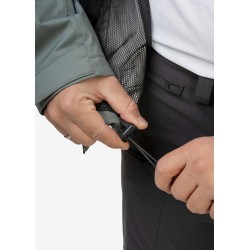 Chaqueta náutica con capucha CREW para hombre 2.0 / gris cactus