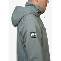 Chaqueta náutica con capucha CREW para hombre 2.0 / gris cactus