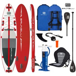 Brunelli Premium SUP Stand up Paddle Board in rot weiß 10.8 325cm