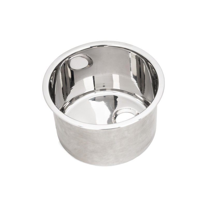 Lavabo de acero inoxidable / pulido de alto brillo / 290 x 260 x 180 mm