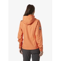 Chaqueta náutica con capucha CREW para mujer 2.0 / fogata / Talla: L