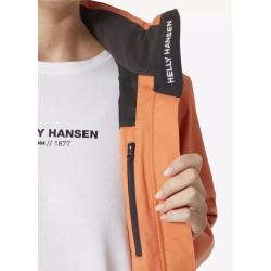 Chaqueta náutica con capucha CREW para mujer 2.0 / fogata / Talla: L