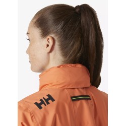Chaqueta náutica con capucha CREW para mujer 2.0 / fogata / Talla: L