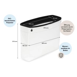 Bolsa de cuerda / abierta / 100x400x310 mm