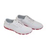Zapato de mujer JAZARU / blanco-rojo