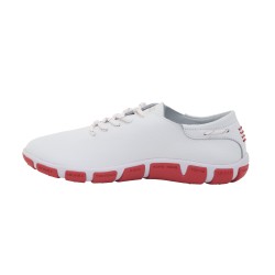 Zapato de mujer JAZARU / blanco-rojo