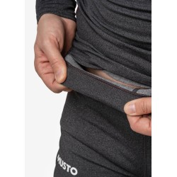 Pantalón térmico interior para hombre, color negro